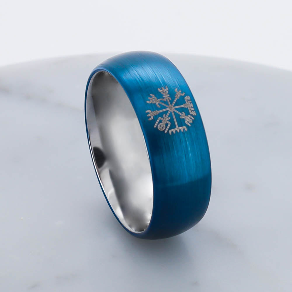 North Sea Compass Ring - Tungsten Carbide
