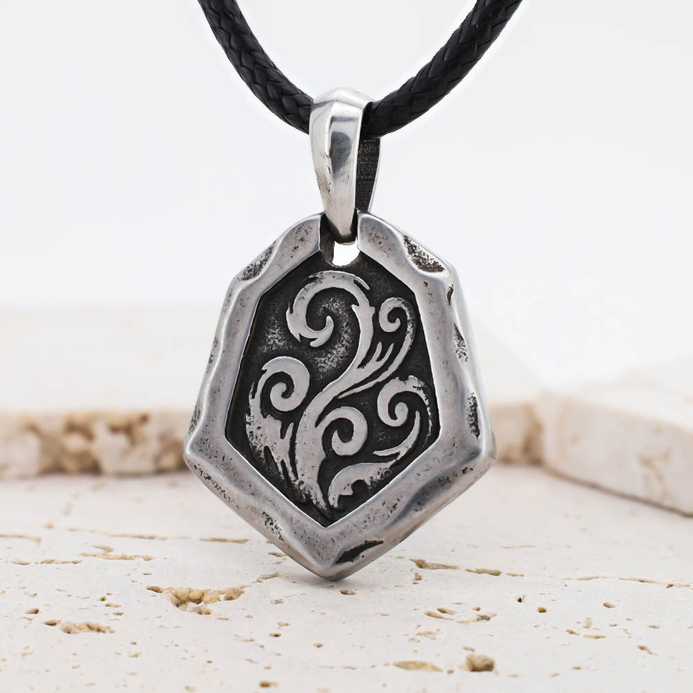 Flames of Hel Pendant - Stainless Steel