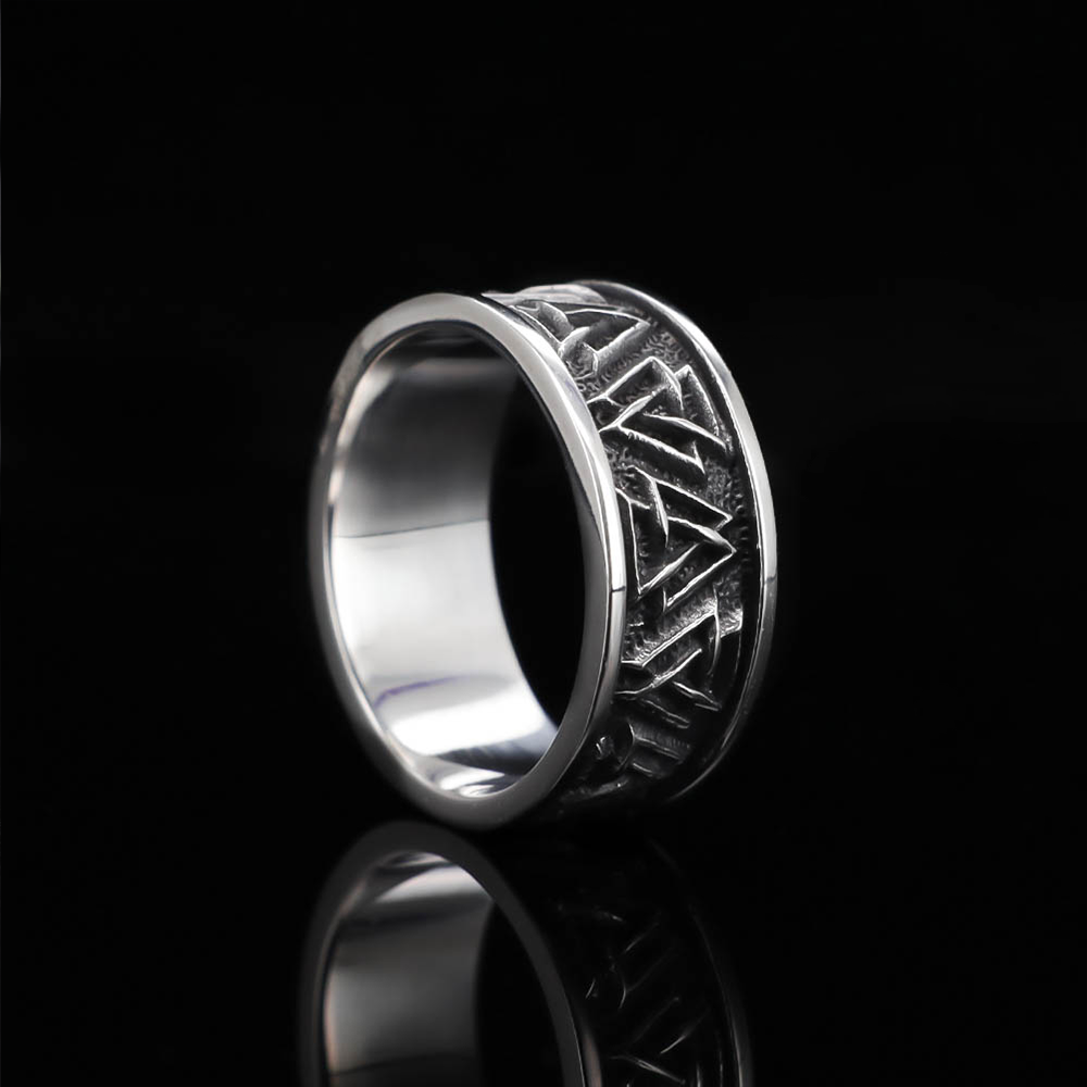Valknut Pattern Band - Stainless Steel