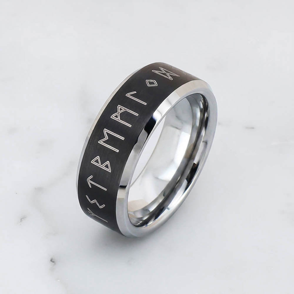 Runes of the North Ring - Tungsten Carbide