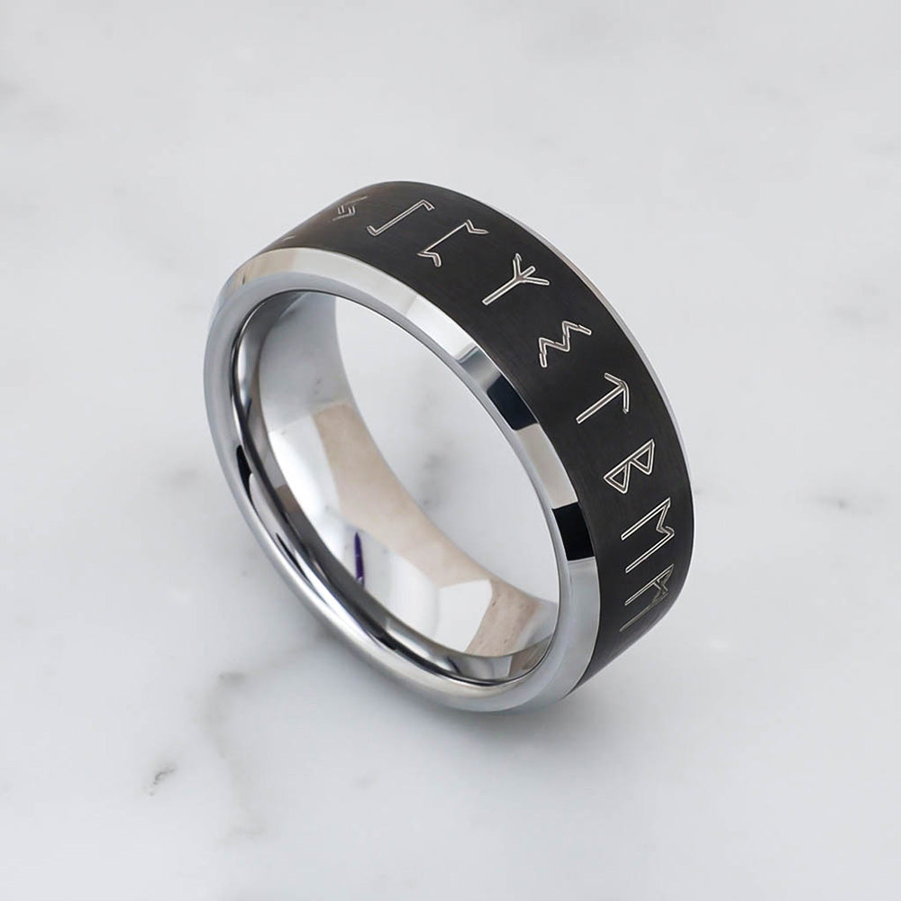 Runes of the North Ring - Tungsten Carbide