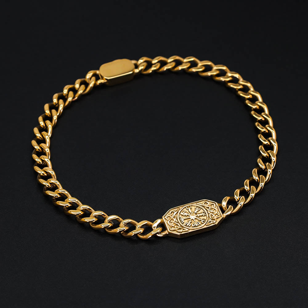 Wayfinder's 6mm Chain Bracelet - 18k Gold Plated Steel