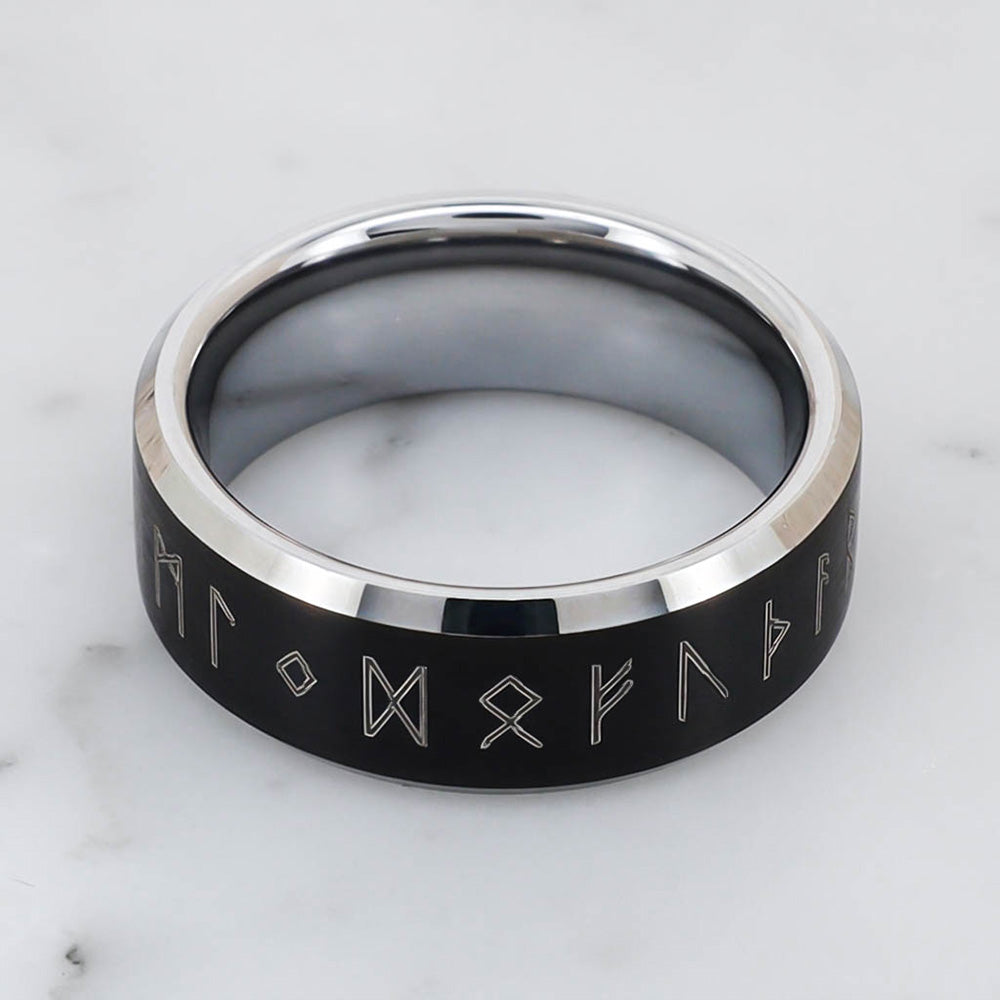 Runes of the North Ring - Tungsten Carbide