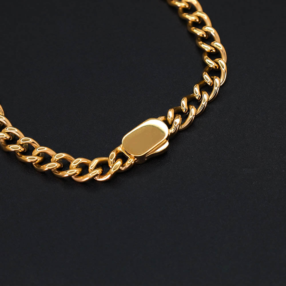 Wayfinder's 6mm Chain Bracelet - 18k Gold Plated Steel