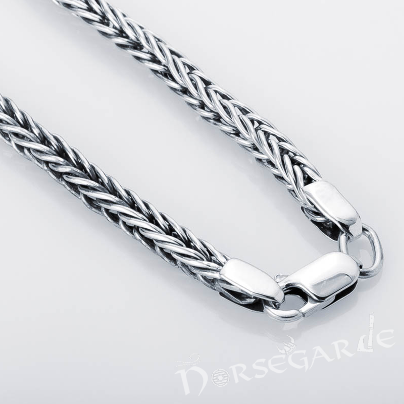Handcrafted Heavy Wheat Chain with Lobster Claw - Sterling Silver