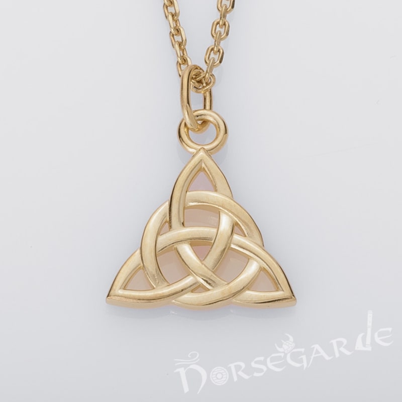 Handcrafted Miniature Celtic Knot Pendant - Gold