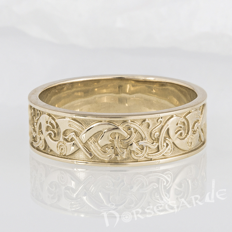 Handcrafted Late Urnes Ornamental Band - Gold