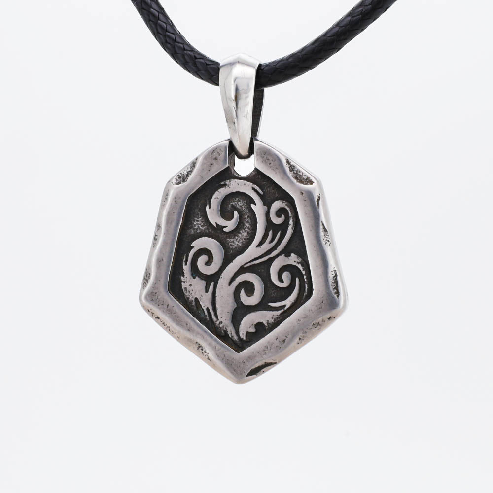 Flames of Hel Pendant - Stainless Steel