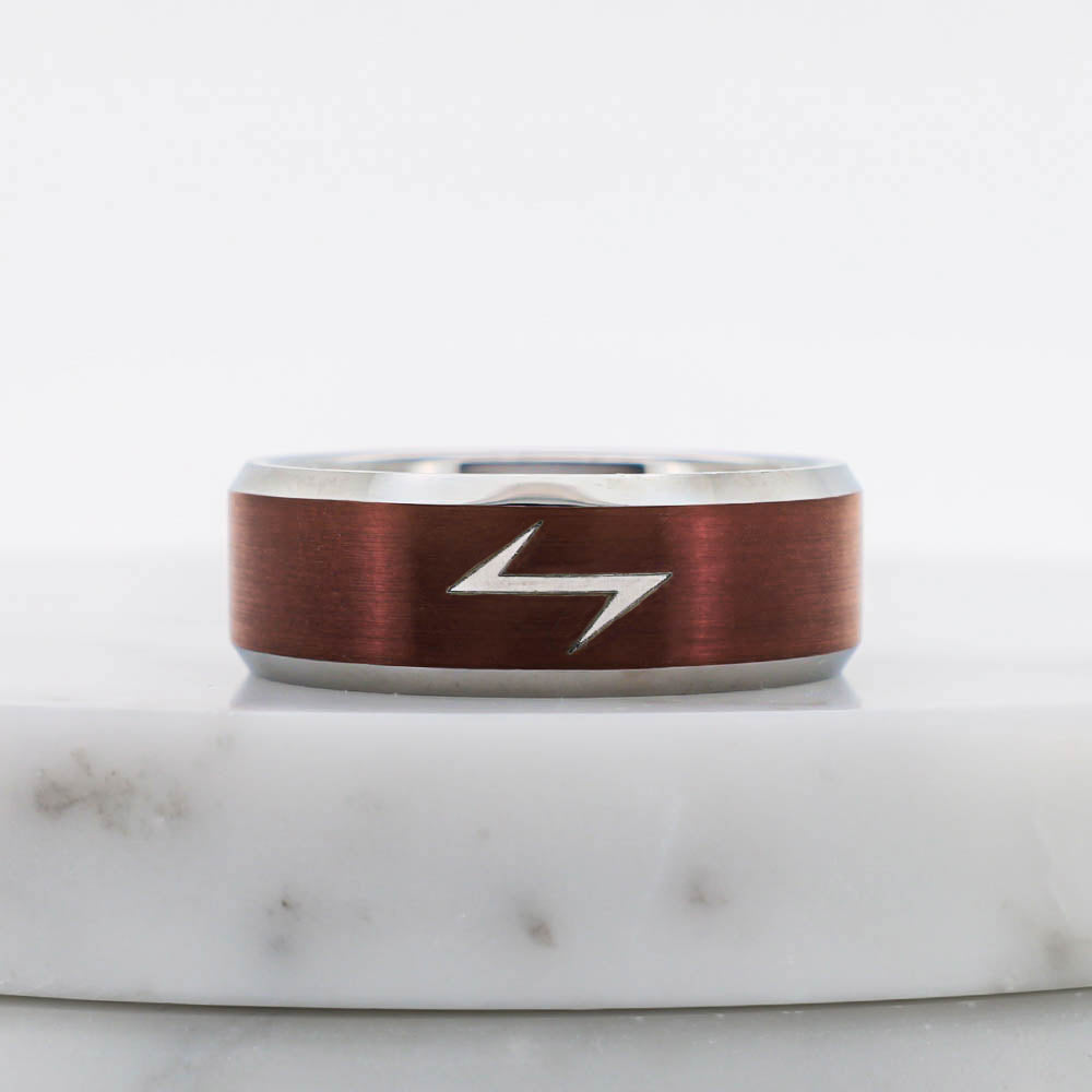 Battle Scar Eihwaz Ring - Tungsten Carbide