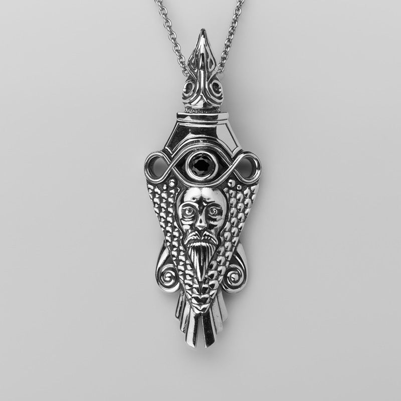 Handcrafted Raven's Wisdom Pendant - Sterling Silver