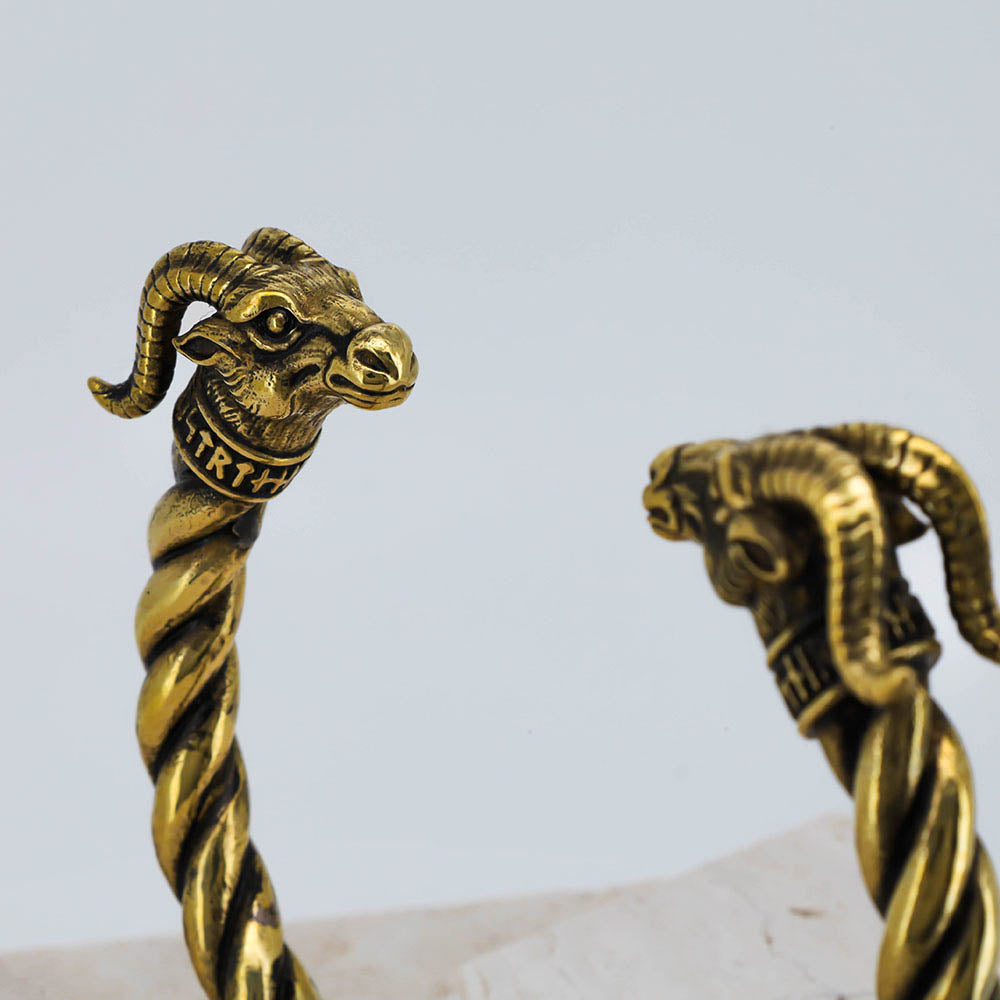 Thunder Chariot Torc Bracelet - Bronze