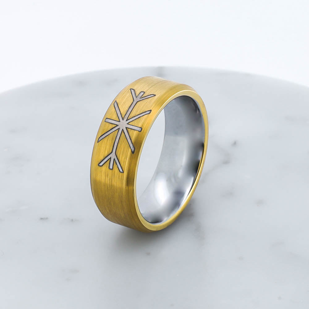 Golden Guardian Ring - Tungsten Carbide