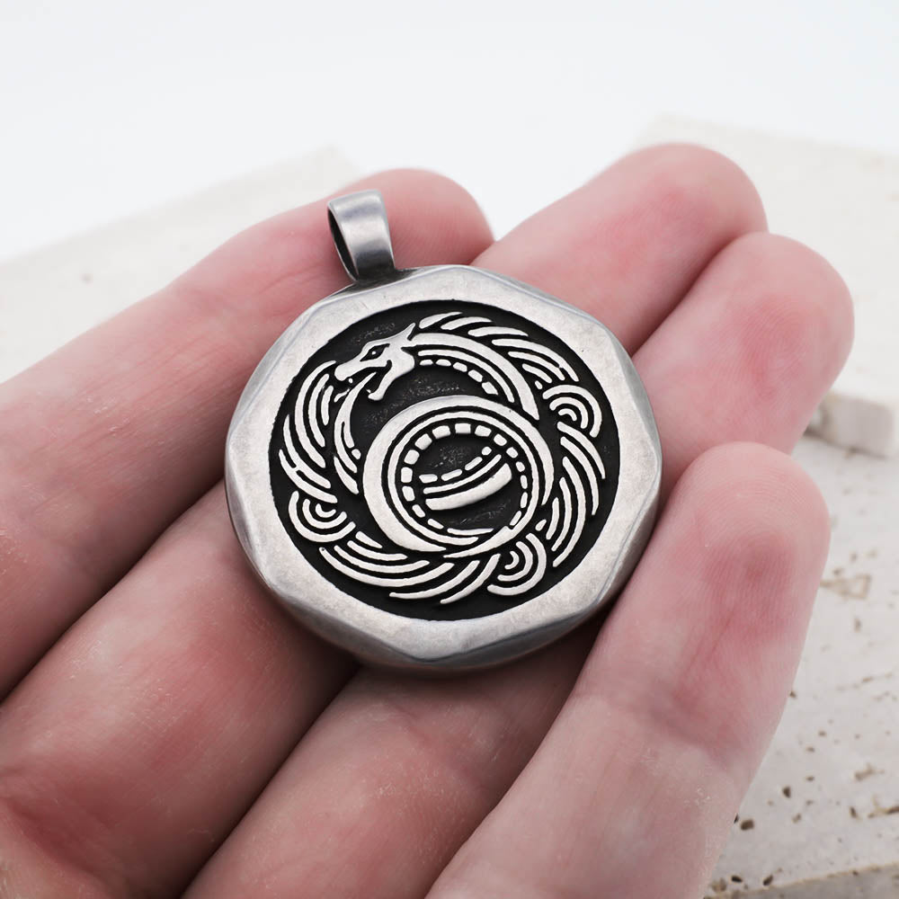 Infinity Serpent Pendant - Stainless Steel