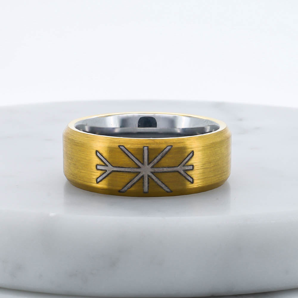 Golden Guardian Ring - Tungsten Carbide