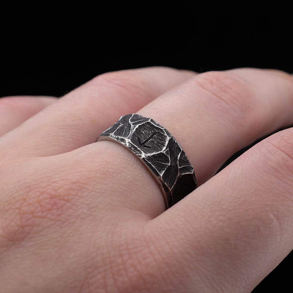 Runic Blacksmith Ring - Stainless Steel