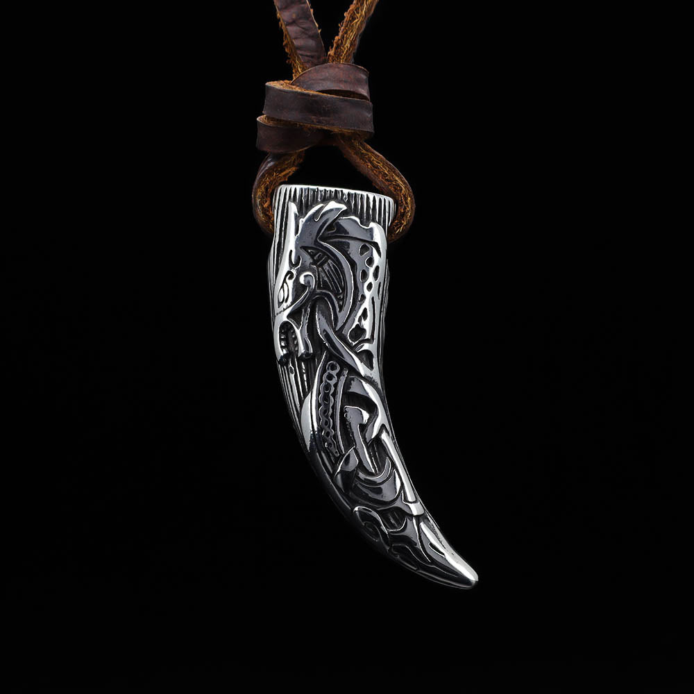 Fenrir Wolf Metal Fang - Stainless Steel
