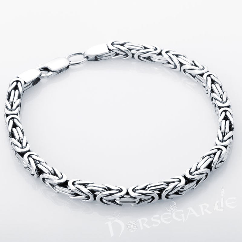 Handcrafted Byzantium Chain Bracelet - Sterling Silver