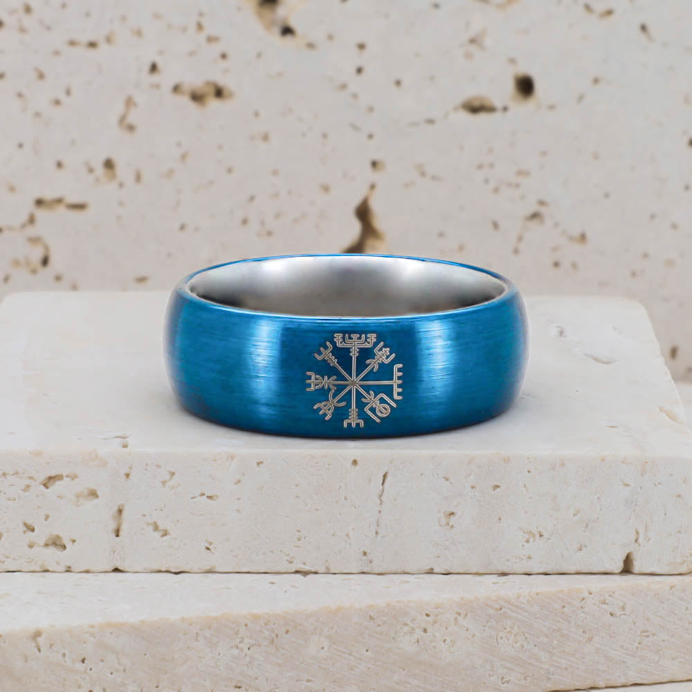 North Sea Compass Ring - Tungsten Carbide