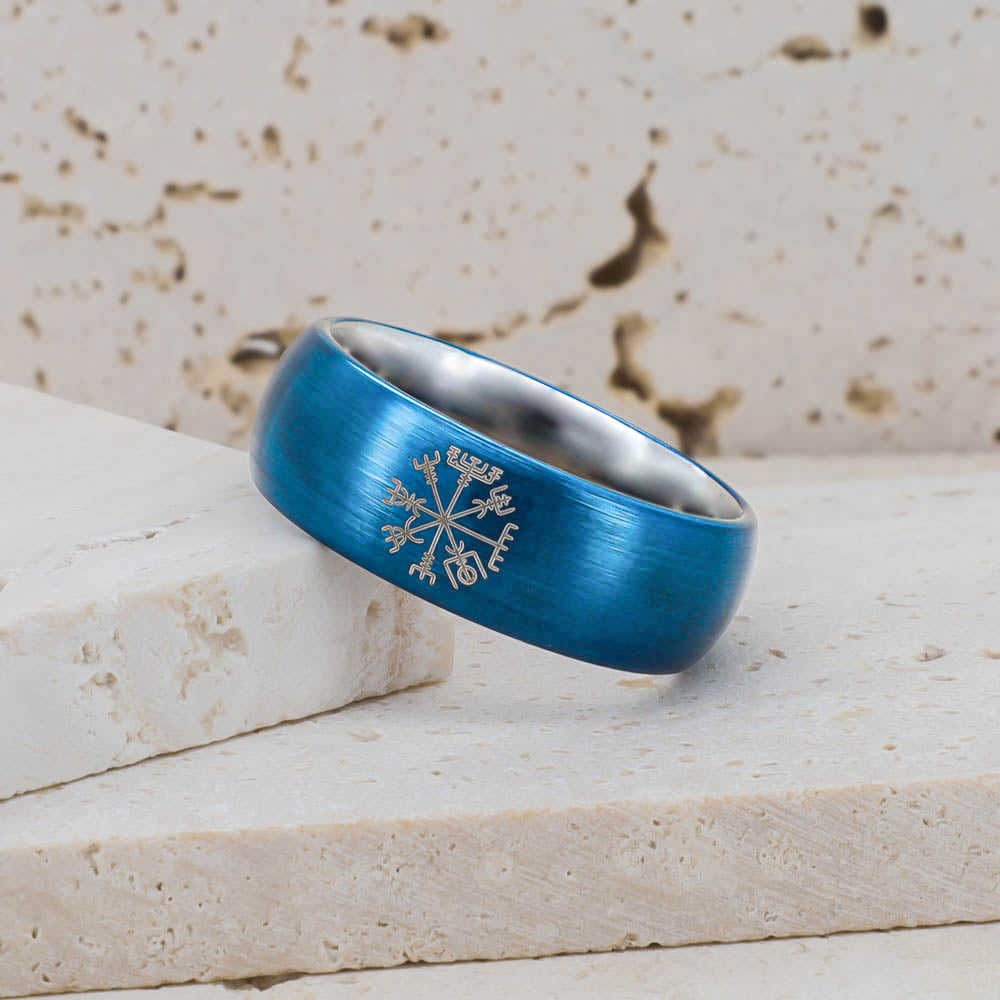 North Sea Compass Ring - Tungsten Carbide