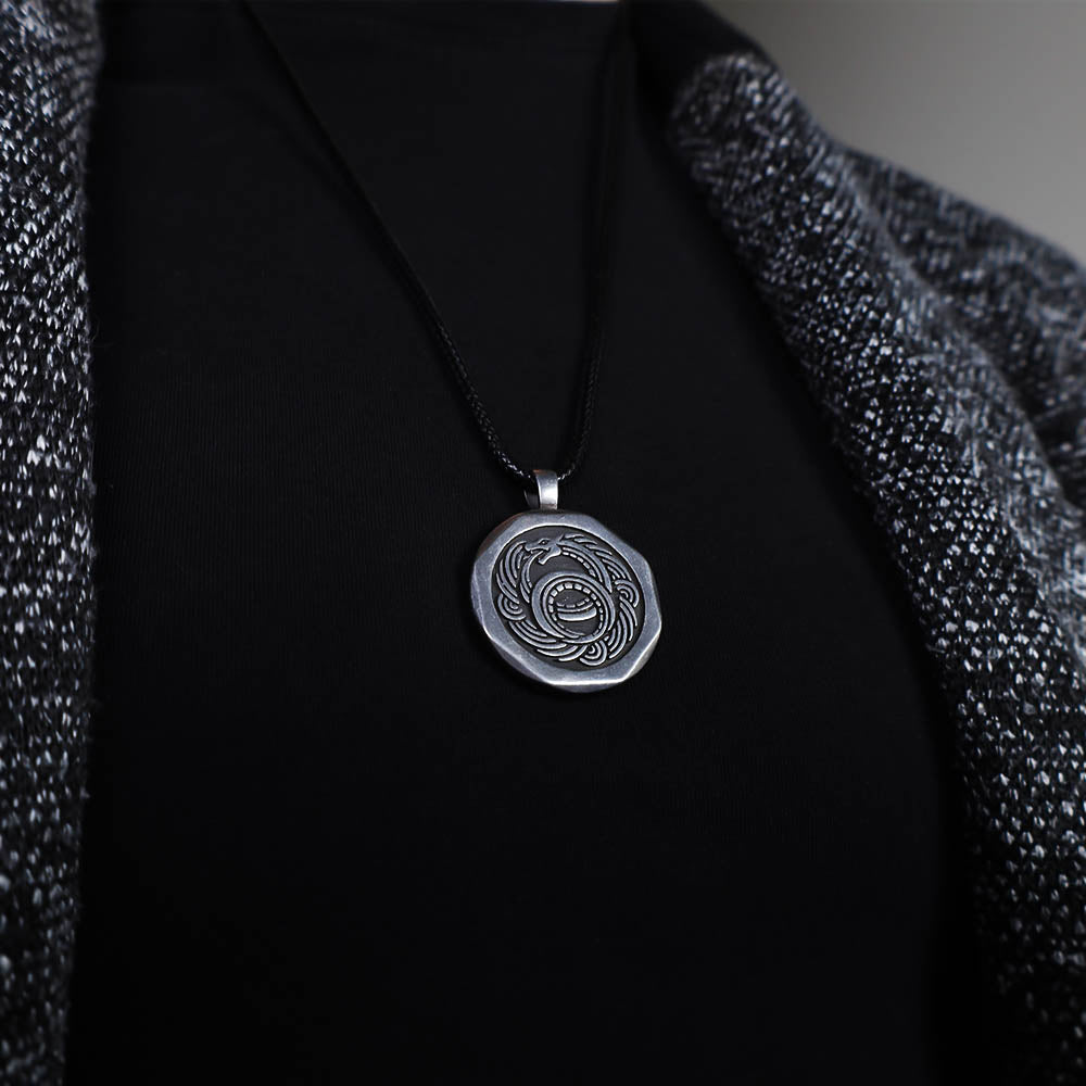 Infinity Serpent Pendant - Stainless Steel