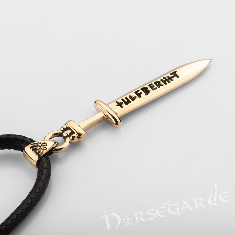 Handcrafted Ulfberht Sword Pendant - Brass