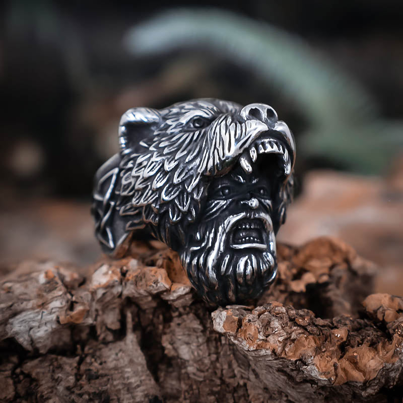 Bear Berserker Ring - Stainless Steel