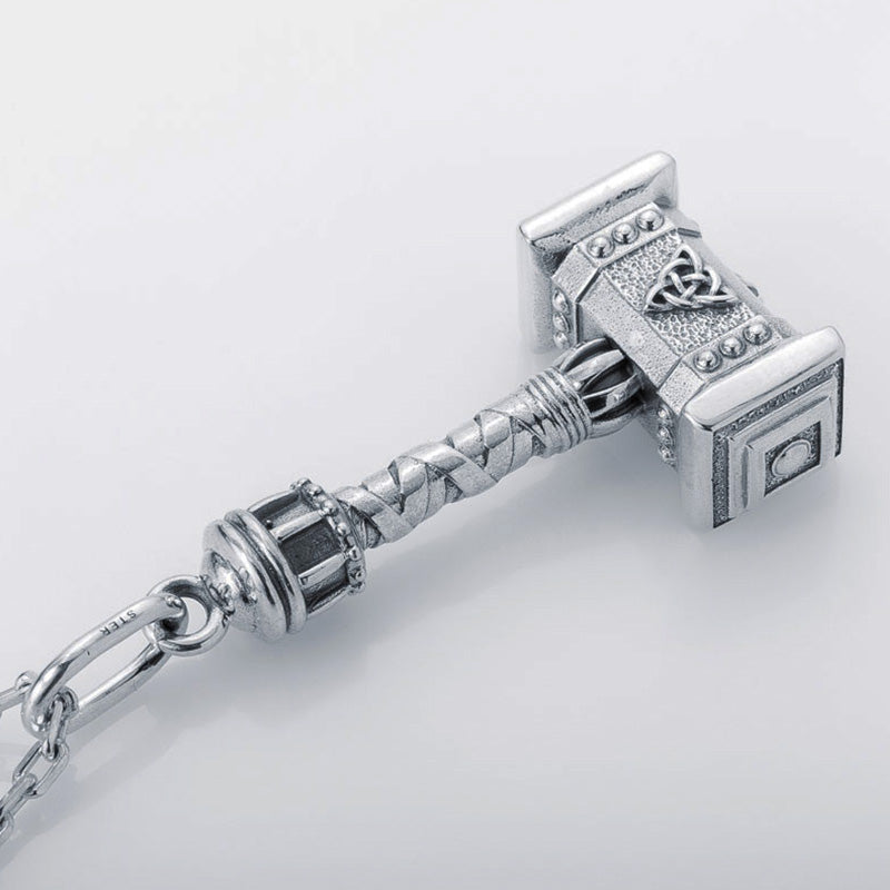 Handcrafted Thor's Battle Hammer Pendant - Sterling Silver