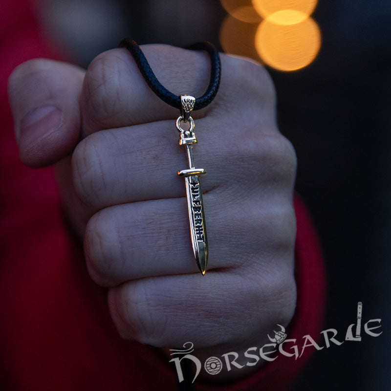Handcrafted Ulfberht Sword Pendant - Brass