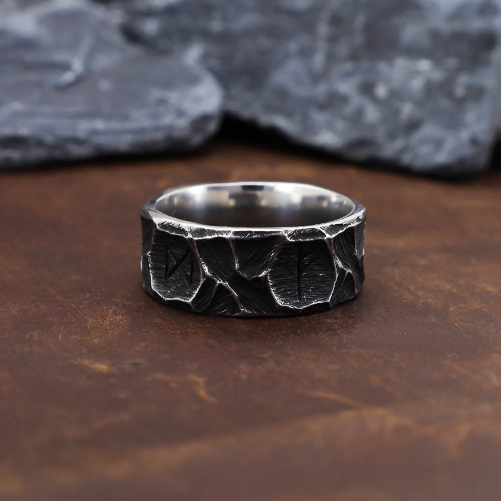 Runic Blacksmith Ring - Stainless Steel