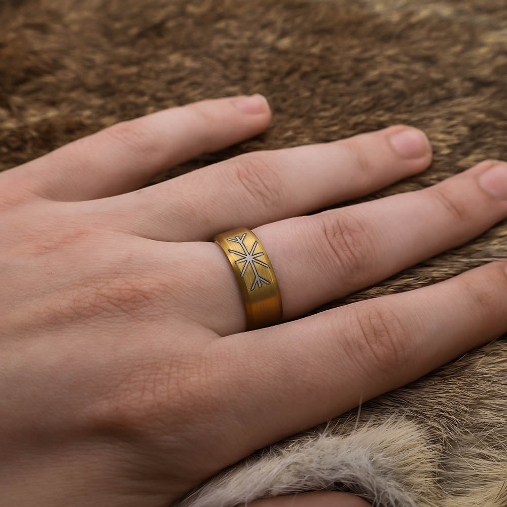 Golden Guardian Ring - Tungsten Carbide