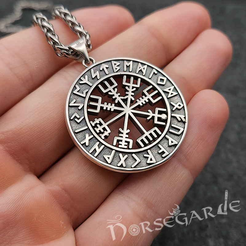 Vegvisir Compass Runic Amulet