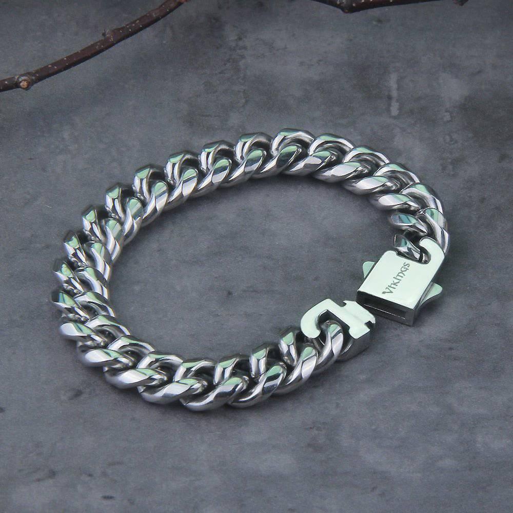 Cuban Link Chain Bracelet - Stainless Steel - Norsegarde