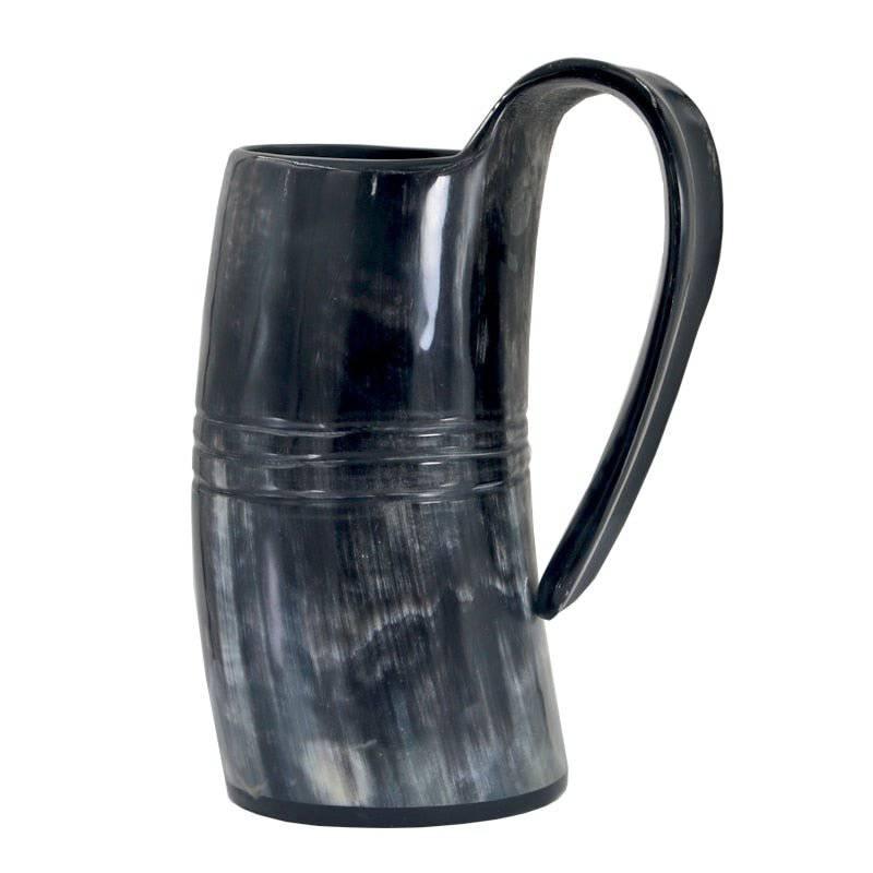 Drinking Horn Mug with Stripes - Norsegarde
