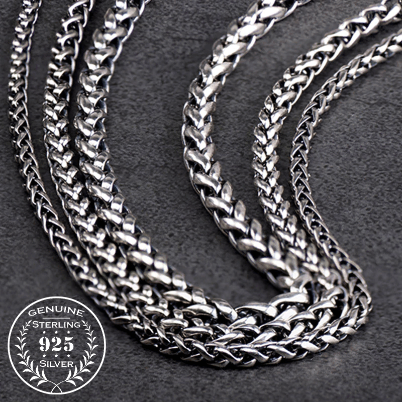 Fashion Link Chain Necklace - Sterling Silver - Norsegarde
