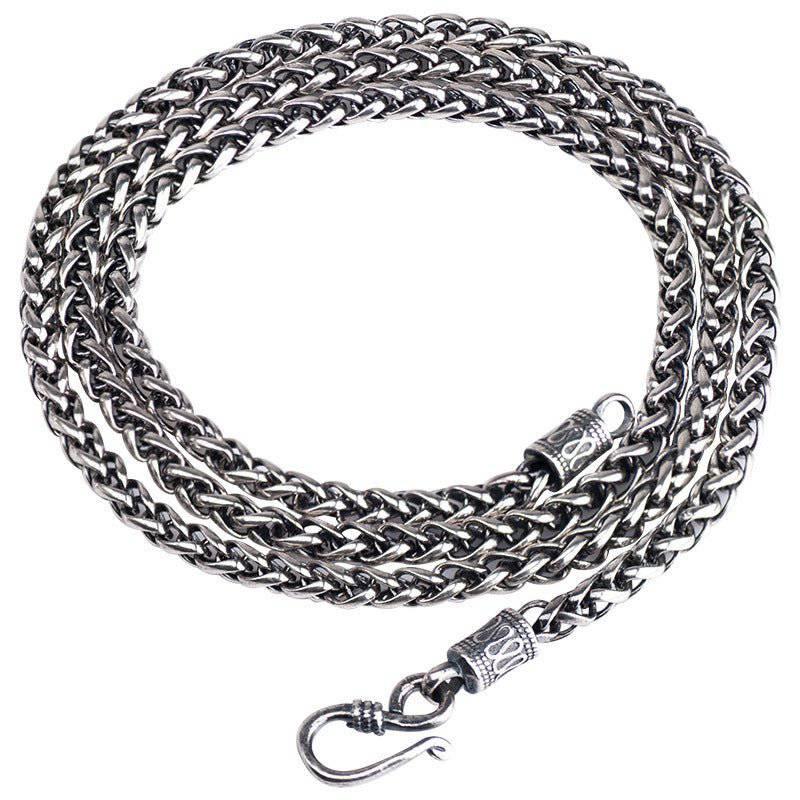 Fashion Link Chain Necklace - Sterling Silver - Norsegarde