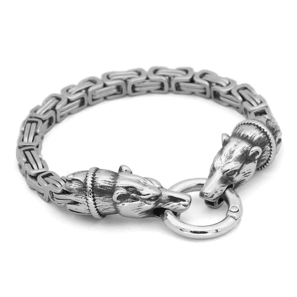 Fenrir's Bite Chain Bracelet - Stainless Steel - Norsegarde