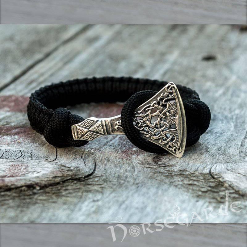 Viking Bracelet Made of Paracord, Celtic Knots and Original Beads Made of  Brass With the Image of Ancient Scandinavian Patterns. Mens Style. - Etsy  Denmark