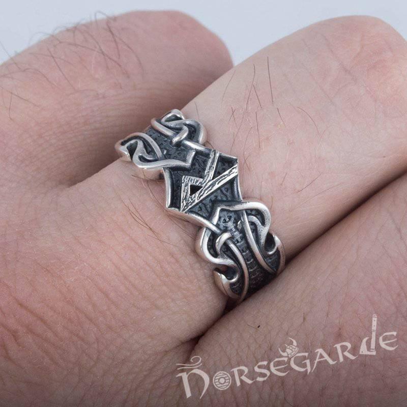 Handcrafted Celt Ornament Raido Band - Sterling Silver - Norsegarde