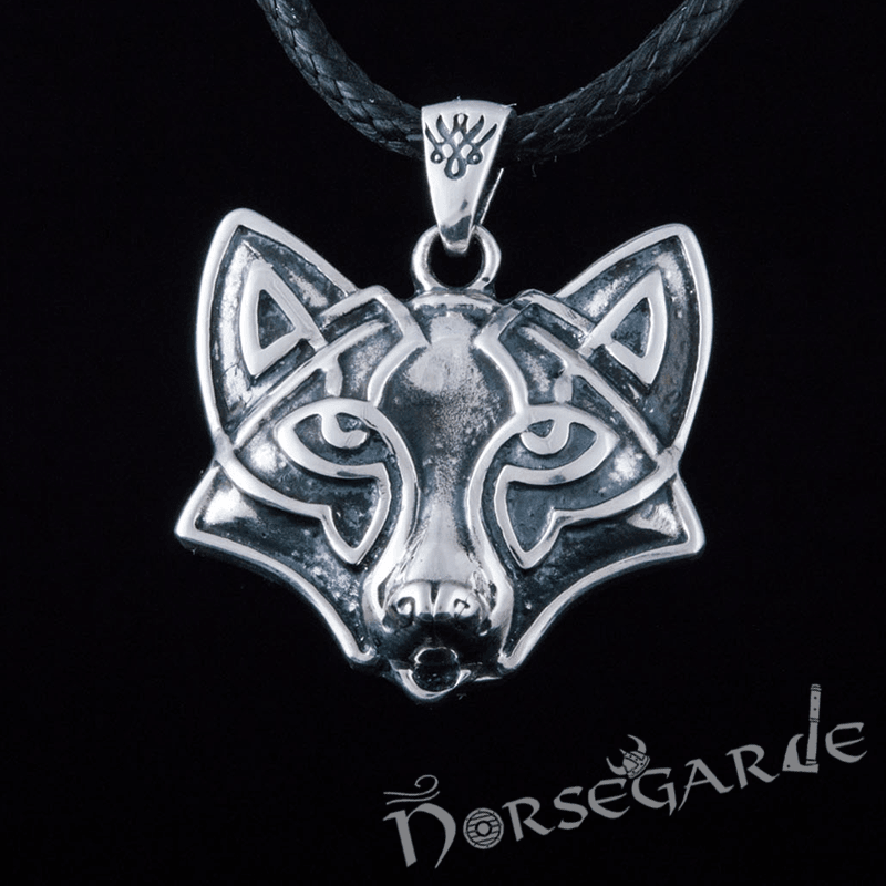 Handcrafted Celtic Fox Pendant - Sterling Silver - Norsegarde