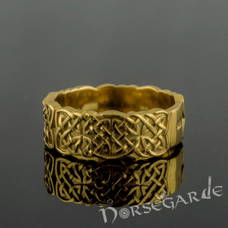 Handcrafted Celtic Knot Band - Gold - Norsegarde