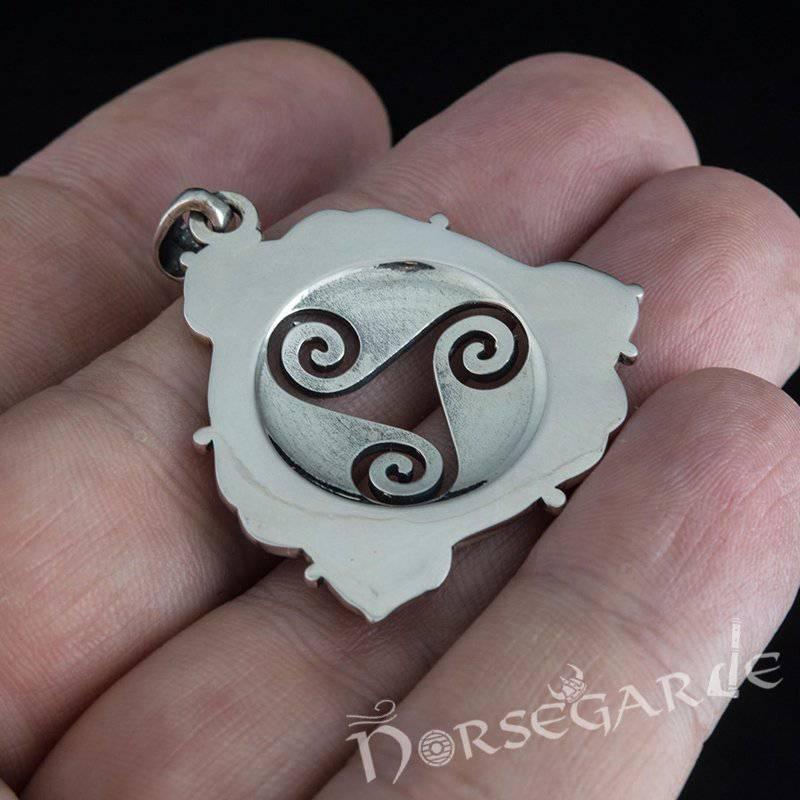 Handcrafted Celtic Triskelion Pendant - Sterling Silver - Norsegarde