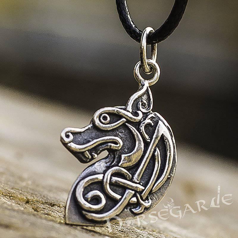 Handcrafted Celtic Wolf - Sterling Silver - Norsegarde
