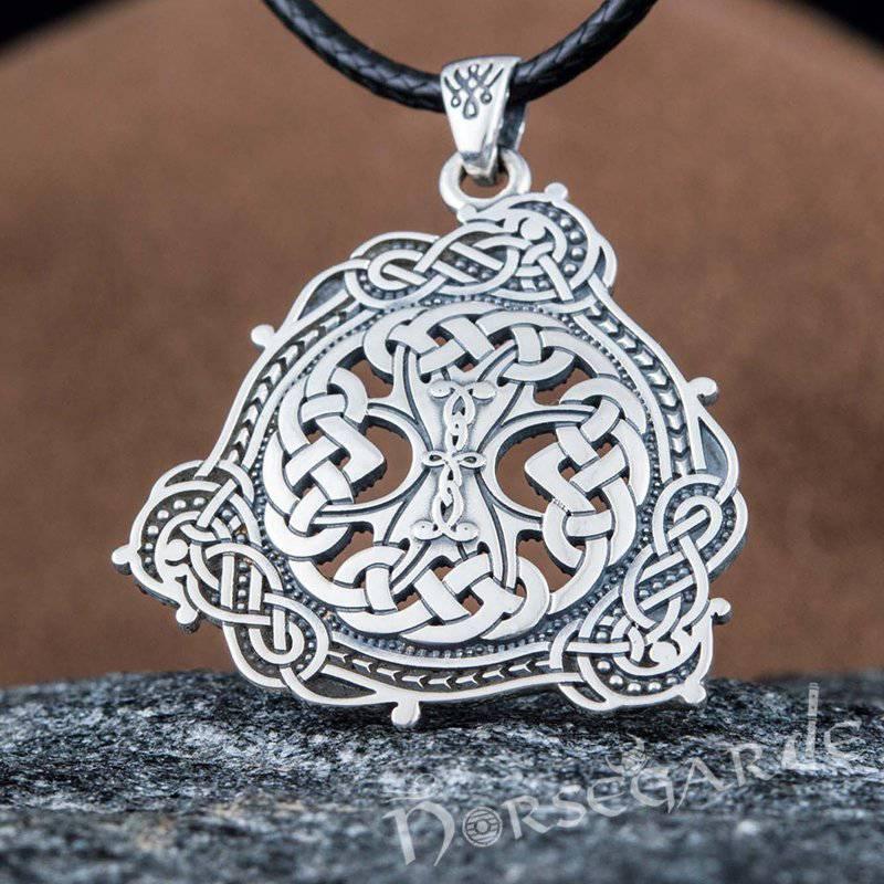 Handcrafted Celtic Yggdrasil Pendant - Sterling Silver - Norsegarde