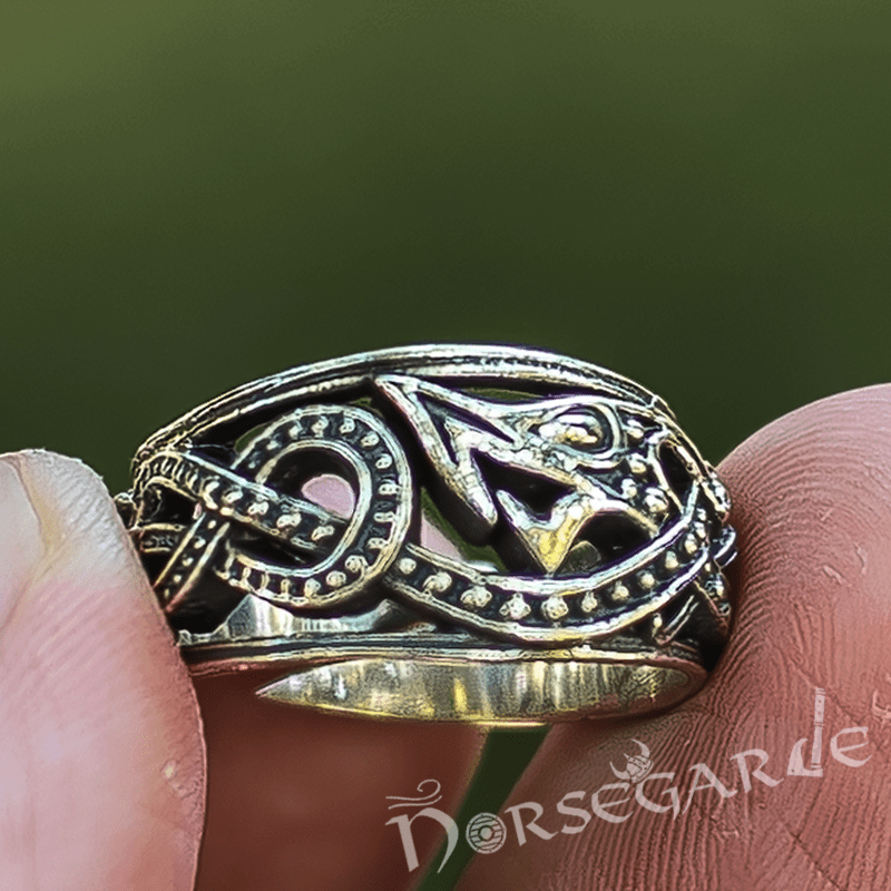 Handcrafted Coiled Serpent Ring - Sterling Silver - Norsegarde