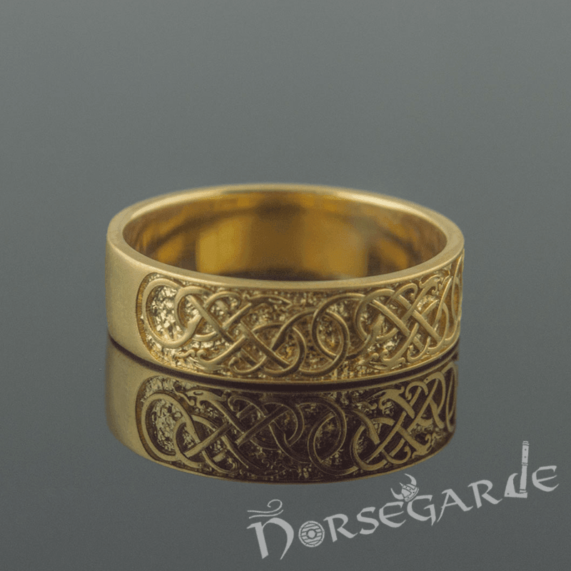 Handcrafted Early Urnes Ornamental Band - Gold - Norsegarde