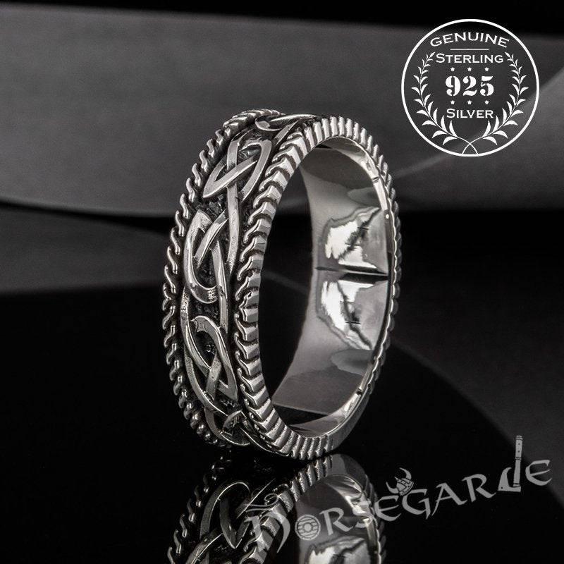 Handcrafted Endless Celtic Knot Band - Sterling Silver - Norsegarde