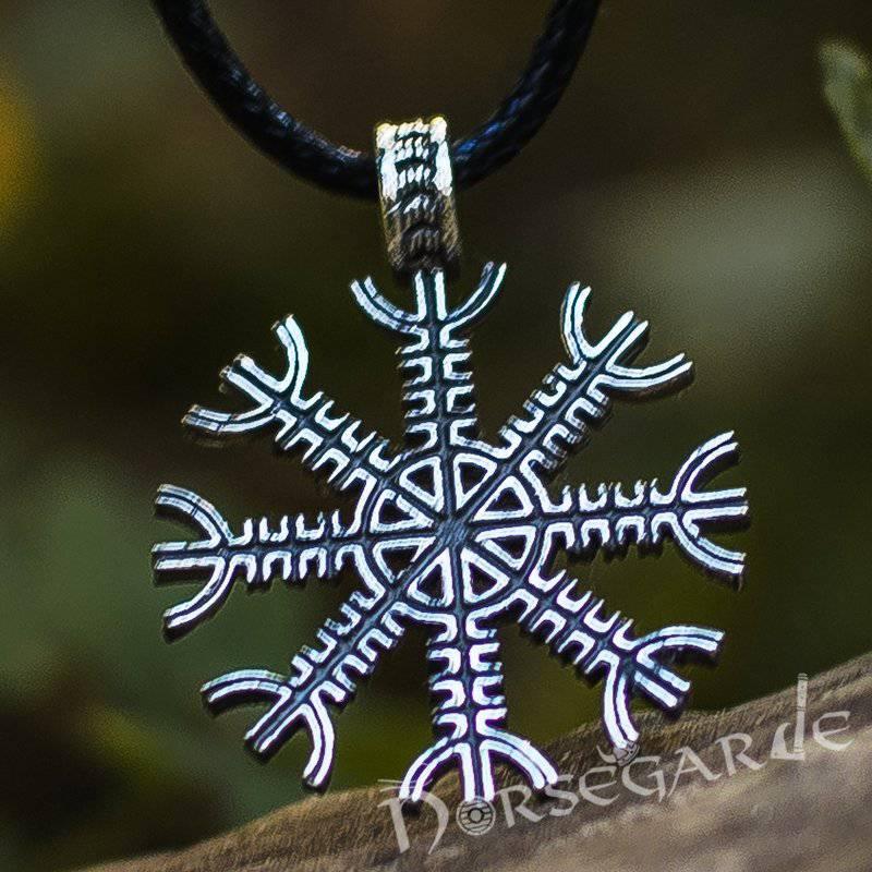Handcrafted Helm of Awe Amulet - Sterling Silver - Norsegarde