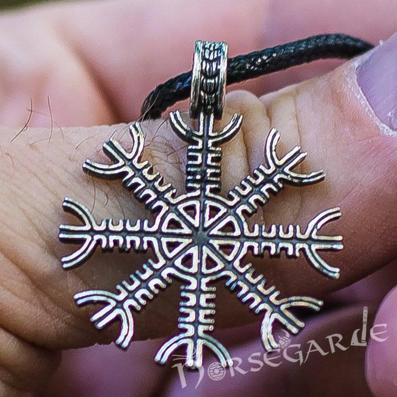 Handcrafted Helm of Awe Amulet - Sterling Silver - Norsegarde