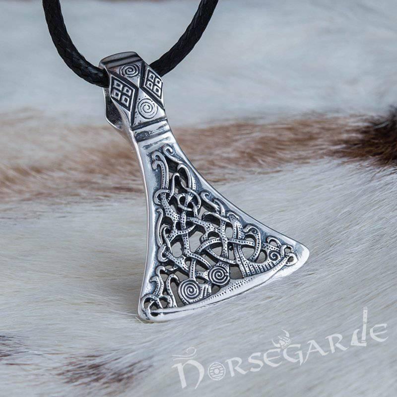 Handcrafted Mammen Ornament Axe Pendant - Sterling Silver - Norsegarde