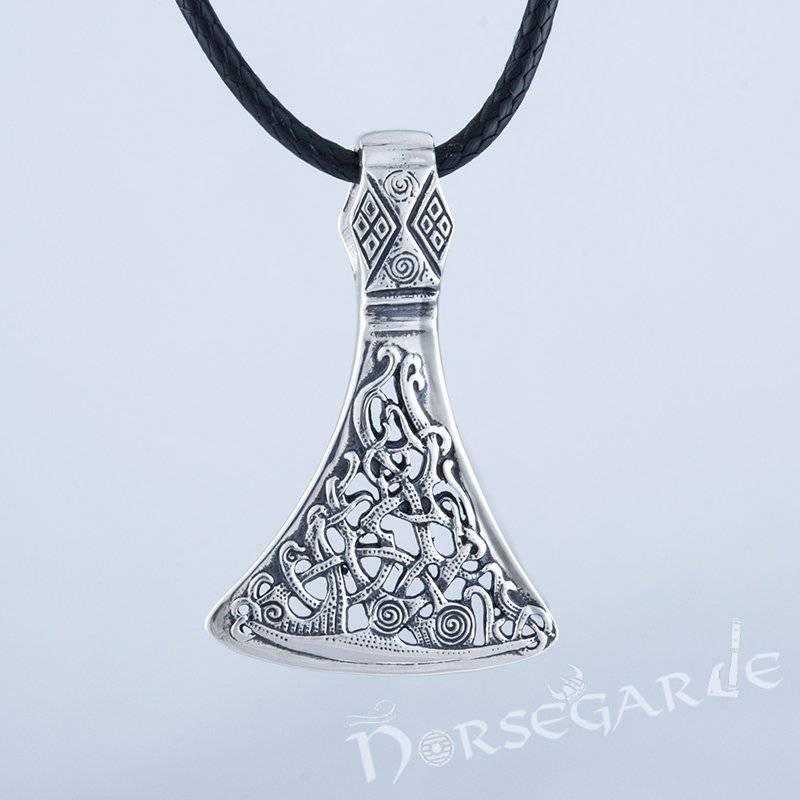 Handcrafted Mammen Ornament Axe Pendant - Sterling Silver - Norsegarde